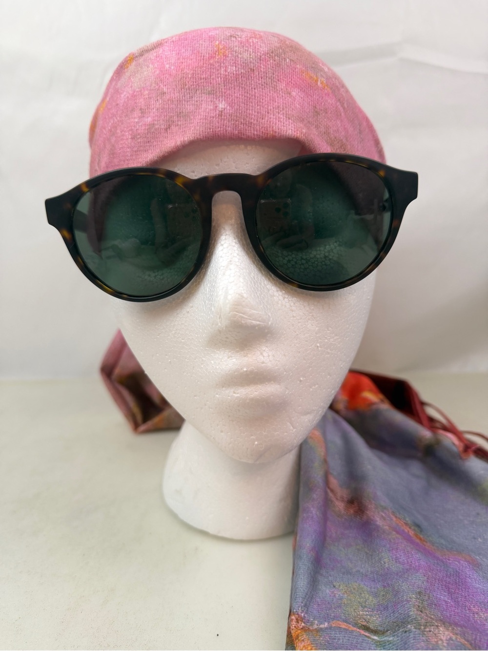 Coach Dark Tortoise Round Sunglasses w/ Oakley Case